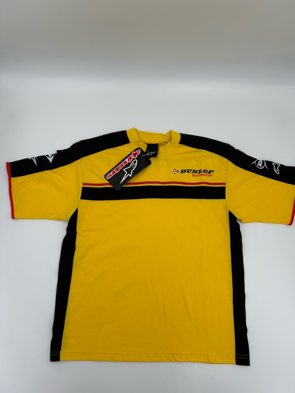 Alpinestars Dunlop Motorsport Men’s Yellow Racing Tee XS